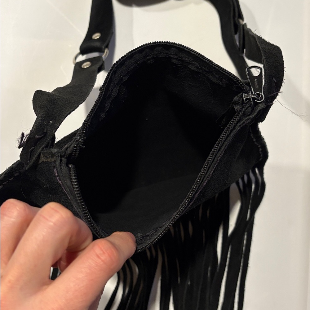 Vintage Suede Fringe Purse - Picture 3 of 3